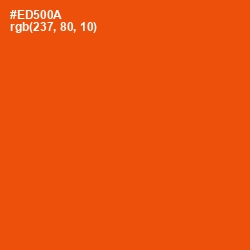 #ED500A - Trinidad Color Image