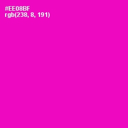 #EE08BF - Hollywood Cerise Color Image