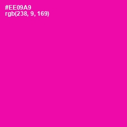 #EE09A9 - Hollywood Cerise Color Image
