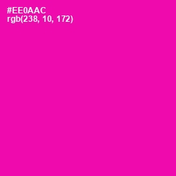 #EE0AAC - Hollywood Cerise Color Image