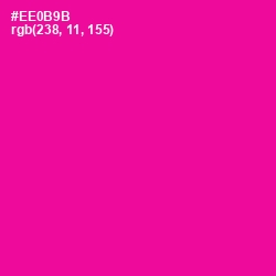 #EE0B9B - Hollywood Cerise Color Image