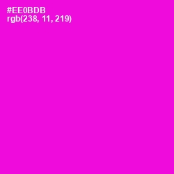 #EE0BDB - Purple Pizzazz Color Image