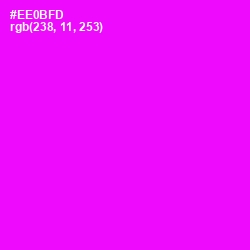 #EE0BFD - Magenta / Fuchsia Color Image