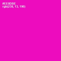 #EE0DBE - Hollywood Cerise Color Image