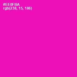 #EE0FBA - Hollywood Cerise Color Image