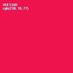 #EE134D - Razzmatazz Color Image