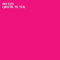 #EE137C - Rose Color Image