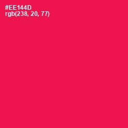 #EE144D - Razzmatazz Color Image