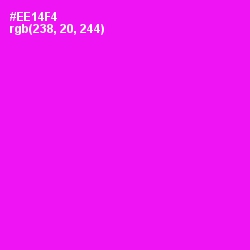#EE14F4 - Magenta / Fuchsia Color Image