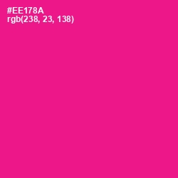 #EE178A - Hollywood Cerise Color Image