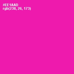 #EE1AAD - Hollywood Cerise Color Image
