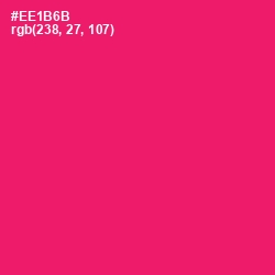 #EE1B6B - Rose Color Image