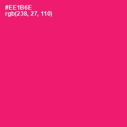 #EE1B6E - Rose Color Image