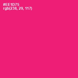 #EE1D75 - Rose Color Image