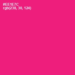 #EE1E7C - Rose Color Image