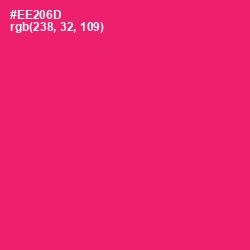 #EE206D - Cerise Red Color Image