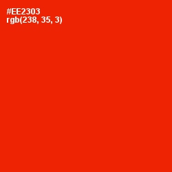 #EE2303 - Scarlet Color Image