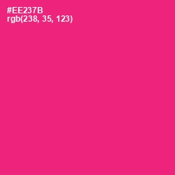 #EE237B - Cerise Red Color Image