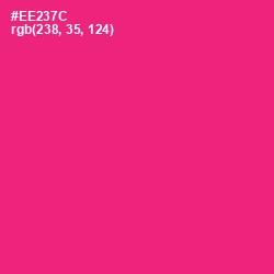 #EE237C - Cerise Red Color Image