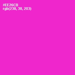 #EE26CB - Razzle Dazzle Rose Color Image