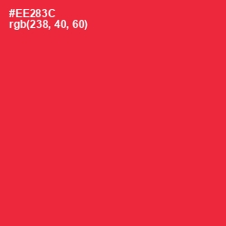 #EE283C - Alizarin Crimson Color Image