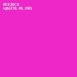 #EE28C8 - Razzle Dazzle Rose Color Image