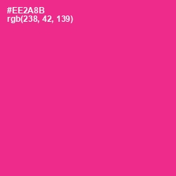 #EE2A8B - Wild Strawberry Color Image