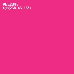 #EE2B85 - Wild Strawberry Color Image