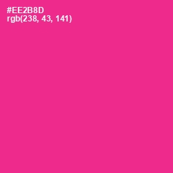 #EE2B8D - Wild Strawberry Color Image