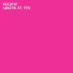 #EE2F97 - Wild Strawberry Color Image