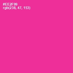 #EE2F99 - Wild Strawberry Color Image