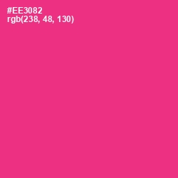 #EE3082 - Wild Strawberry Color Image