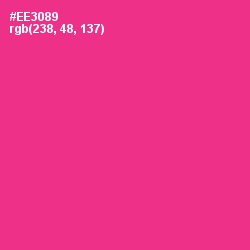 #EE3089 - Wild Strawberry Color Image