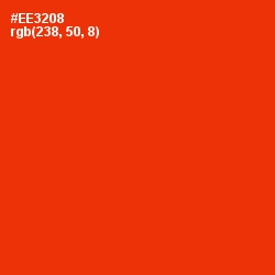 #EE3208 - Scarlet Color Image
