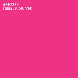 #EE3286 - Wild Strawberry Color Image
