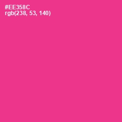 #EE358C - Wild Strawberry Color Image