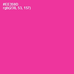 #EE359D - Wild Strawberry Color Image