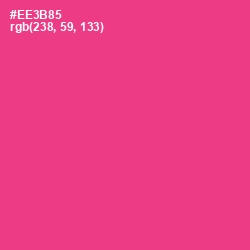 #EE3B85 - Wild Strawberry Color Image