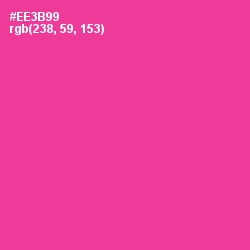 #EE3B99 - Wild Strawberry Color Image