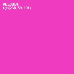 #EE3BBF - Persian Rose Color Image