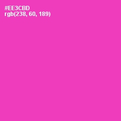 #EE3CBD - Persian Rose Color Image