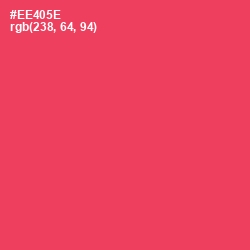 #EE405E - Coral Red Color Image