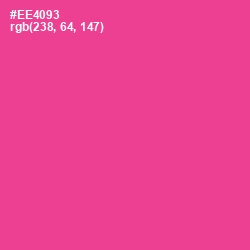 #EE4093 - Violet Red Color Image