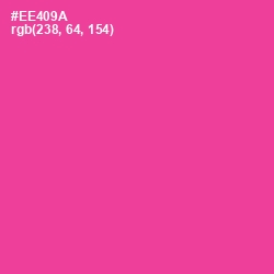#EE409A - Violet Red Color Image