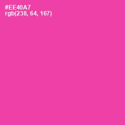 #EE40A7 - Brilliant Rose Color Image