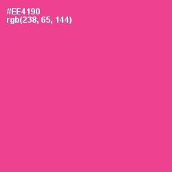 #EE4190 - Violet Red Color Image