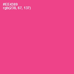 #EE4389 - Violet Red Color Image