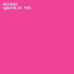 #EE4397 - Violet Red Color Image