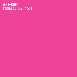 #EE4399 - Violet Red Color Image