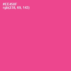 #EE458F - Violet Red Color Image